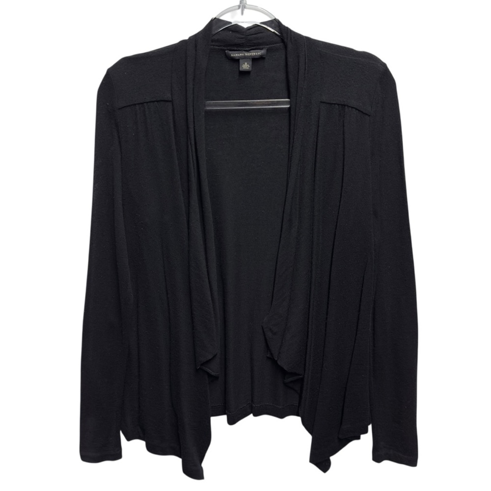 Pure Wool Viscose Knit Sweater Drape Longline Cardigan Jacket Kimono